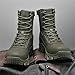 Men's Military Tactical Boots Fashionable Off-Road Camping Jungle Desert Hiking Mountain Climbing Boots Work Sports Casual Backpack Shoes, Green 6