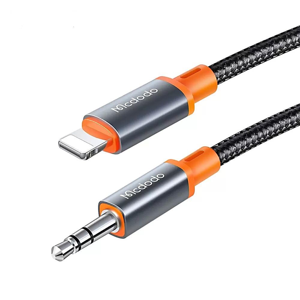 Mcdodo CA-0890 Kabel Lightning do 3,5 mm AUX mini jack, 1,8 m (czarny)
