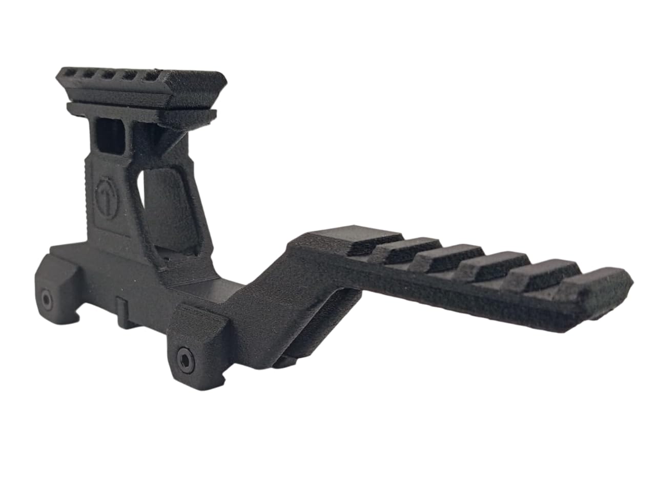 Viking Monture Hydre Riser Mount avec Rail Picatinny pour Red Dot et an/PEQ - Type Kit Lerna Mount Airsoft - Polyamide avec Fibre de Carbone - Augmente la Hauteur de Vision pour CQB, IPSC