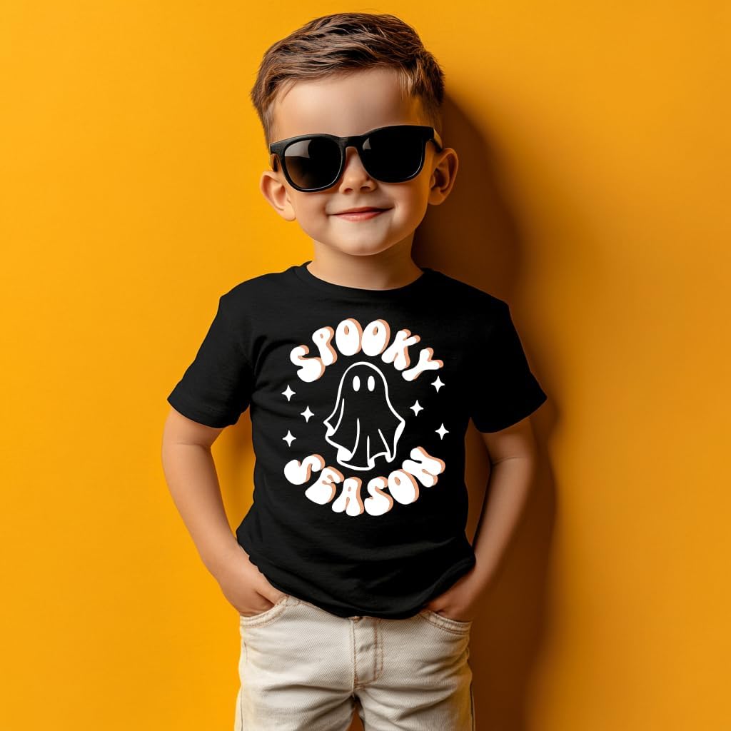 Toddler Halloween Shirts for Boys Kids Girls, Cute Spooky Pumpkins Ghosts Bats Witches and Monsters Halloween T Shirt: 2-6T - Image 4