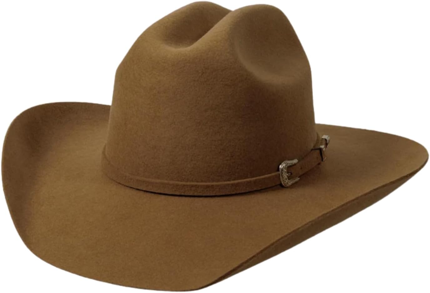 American Hat Makers Cattleman Felt Cowboy Hat | Natural Color Western Style & Comfortable Fit for Men & Women