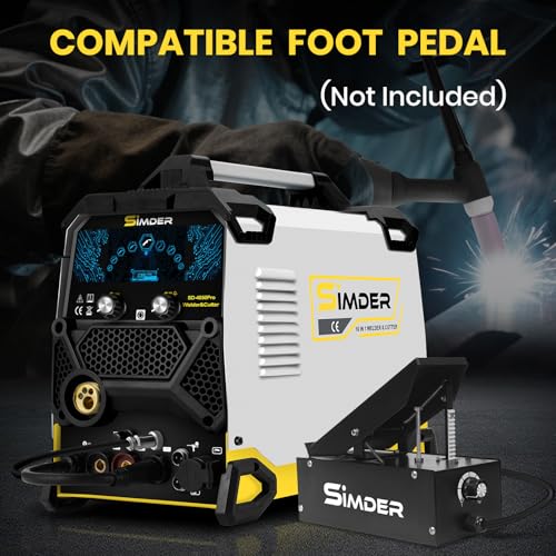 Image of SSIMDER MIG Welder 200A Plasma Cutter Welder Combo With 18PCS 15AK MIG Consumables 10 in 1 Multiprocess Welder Pulse MIG /Gas MIG /Flux Core /HF TIG /Stick /Cut Aluminum Welder for Home DIY Outdoor