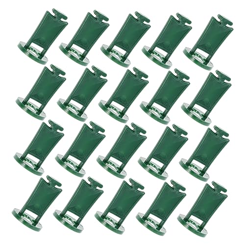 Toyvian 50piezas Pinzas De Aluminio para Invernadero Unidades Accesorios De Fijación Clip De Gancho