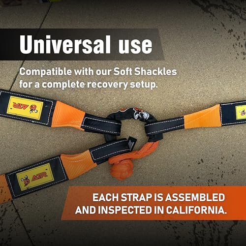 Image of Recovery Tow Strap 3 x 20 ft, 22,200 lb for Off-Road Recovery