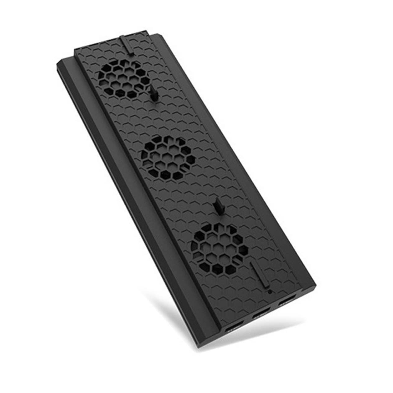 Veemoon Supporto Verticale Per Console Di Gioco Con Ventola Di Raffreddamento e Hub Usb Triplo Compatibile Con One Nero Controllo Della Temperatura e Design Elegante Per Massima Efficienza