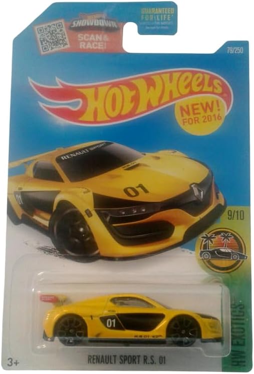 Hot Wheels Renault Sport R S 01 HW Exotics Ages 3 and Up 79/250 (Yellow)