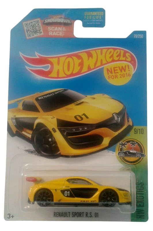 Hot Wheels Renault Sport R S 01 HW Exotics Ages 3 and Up 79/250 (Yellow)