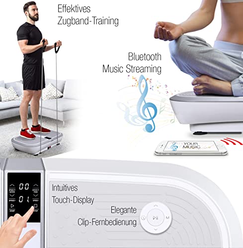 Sportstech 3D Vibrationsplatte VP300 | Mega Fett-Verbrenner + 5 Fitness-Bänder Extra | Riesige Fläche + extrem leiser… – Bild 5