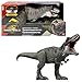 Produktbild MattelJurassic World: Die Wiedergeburt Riesendino Tyrannosaurus Rex-Actionfigur, T-Rex-Dinosaurierspielzeug mit 2 Angriffsbewegungen, filmgetreues und bewegliches Design, JGB52