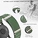 Koazon Alpine Loop Nylon 22mm Watch Bands Compatible with Garmin Vivoactive 4/Venu 2/3,Soft Breathable Adjustable with C-Hook Sports Strap for Forerunner 265/255/255 Music Men Women