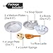 Yodo Anodized Aluminum Camping Cookware Set Backpacking Pans Pot Mess Kit for 4-5 Person