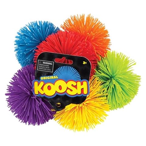 Koosh Balls 3 inch, Assorted Colors - Kids Outdoor Toys, Beach Toys, Kids Games, Outdoor Games for Adults and Family, Outdoor Games for Kids, Kids Toys, Fidget Toys for Kids, Ages 3+ Cover