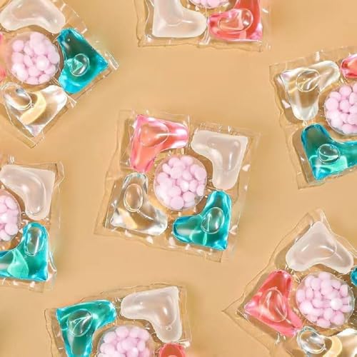 Image of ROKTRY Pack of 45 Magic Laundry Pods 5-in-1 Dissolvable for Washes Commercial Tough Powerful Stain Fighter Remover for Top & Front Load Machines Floral Aroma Fragrance 1 Pod = 1 Wash