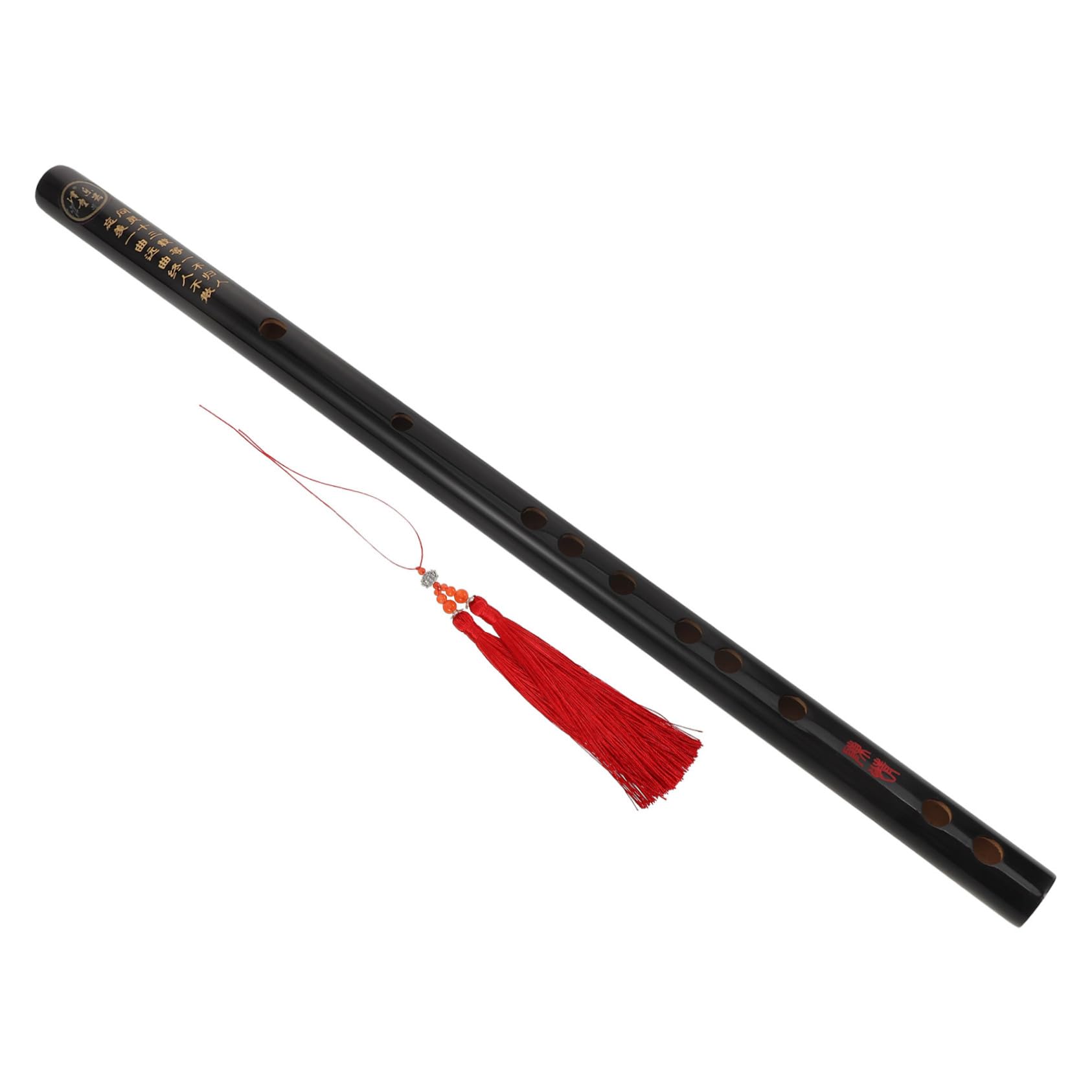 ibasenice Flauta De 3 Agujeros Con Sonido Para Niños Niñas Y Adultos Instrumento Musical Tradicional Chino Ligero Y Portátil Con Borlas Decorativas.