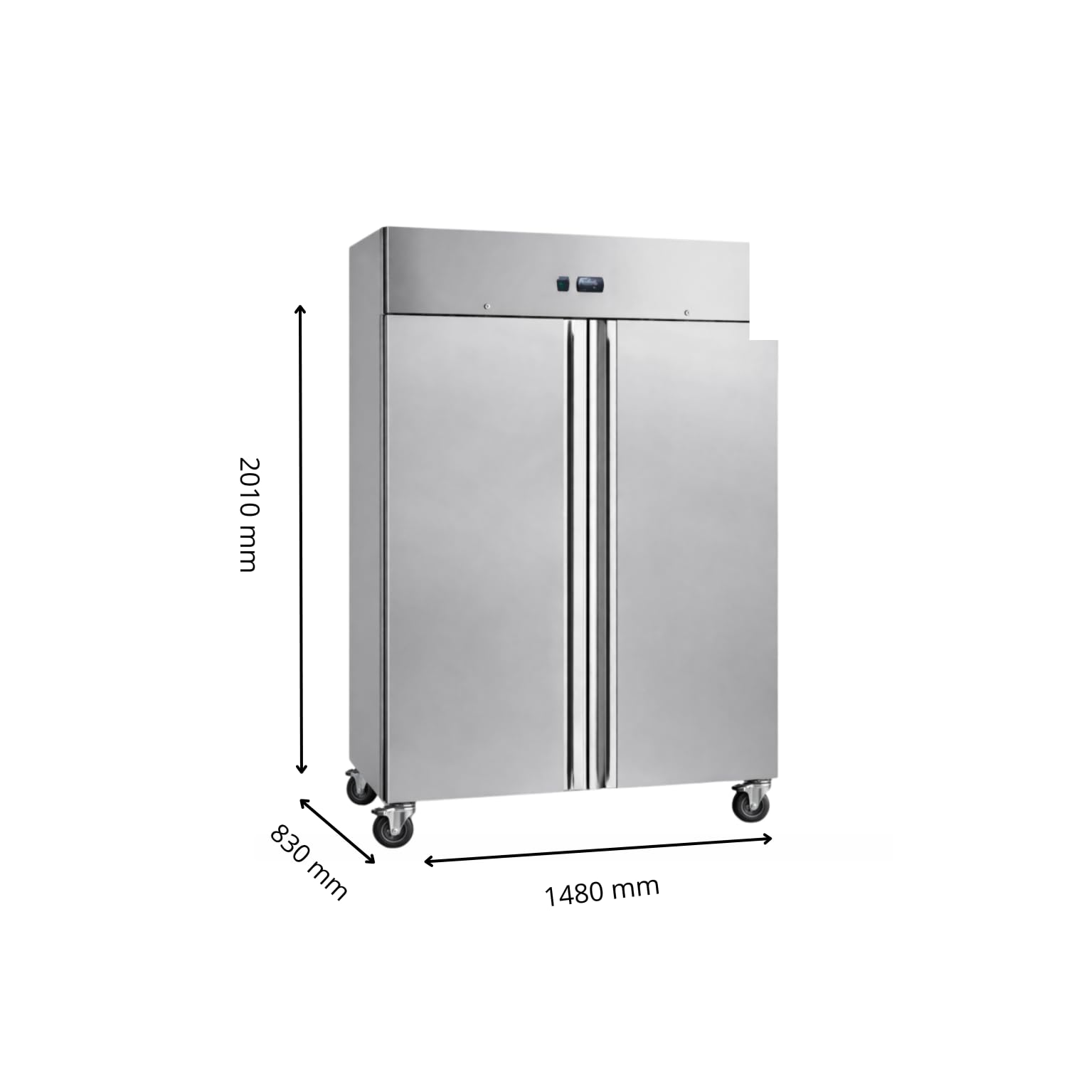 Générique Armadio refrigerato Gastro GN 2/1 1400L Inox - Positivo - Ventilato - Tropicalizzato