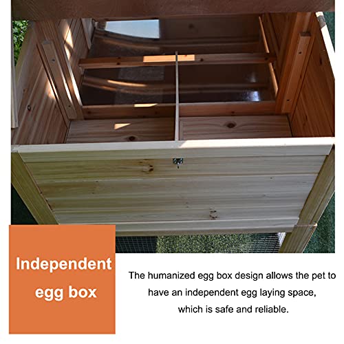 outdoor product Großer Holzkaninchenkäfig Hühnerstall Aus Holz, Doppellagiger Hinterhof-Geflügelkäfig Entenhaus Mit… – Bild 6