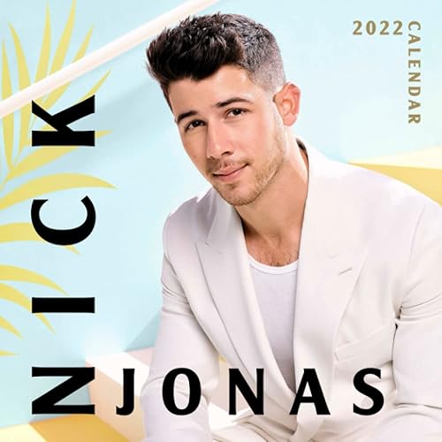Nick Jonas 2022 Calendar: Squared Monthly Calendar Mini Planner 12 Months 2022 bonus September to December 2021 , Singer Pop Music Star Official Photos