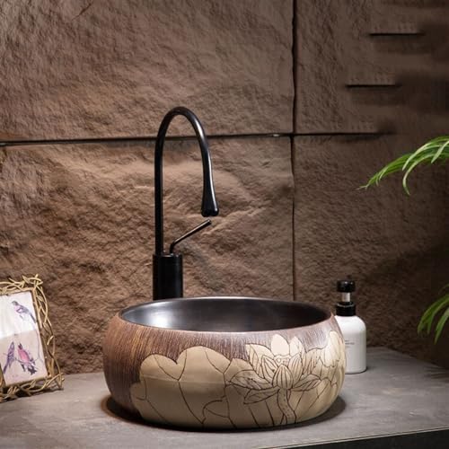 Lavabo for lavar a mano sin salpicaduras lavabo de cerámica compacto 5