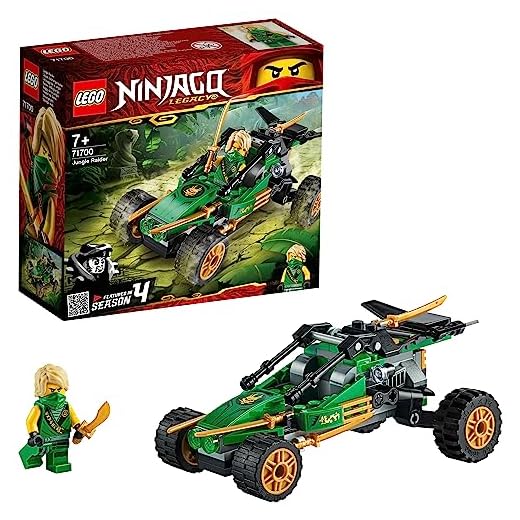 LEGO Ninjago - Buggy de la Jungla, Juguete de Construcción de Coche Ninja, Incluye Minifigura de Lloyd y Varios Accesorios para Recrear sus Aventuras, Set del Torneo de los Elementos (71700)