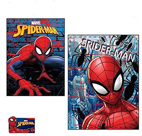 TEJIDOS EL MUNDO Manta Plaid 90x120 cm Spiderman