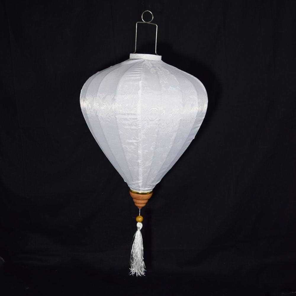 PaperLanternStore.com Large Red Vietnamese Silk Lantern, Garlic Umbrella
