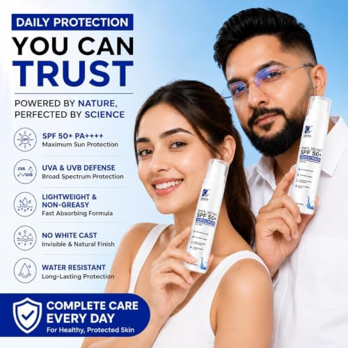 Image of Snail Secret Sunscreen SPF 50+ PA++++ 50ml | Broad Spectrum UVA UVB Sun Protection for Face-Body | Fast Absorbing No White Cast Sunscreen | Water Resistant for Oily /Dry Skin | Men-Women