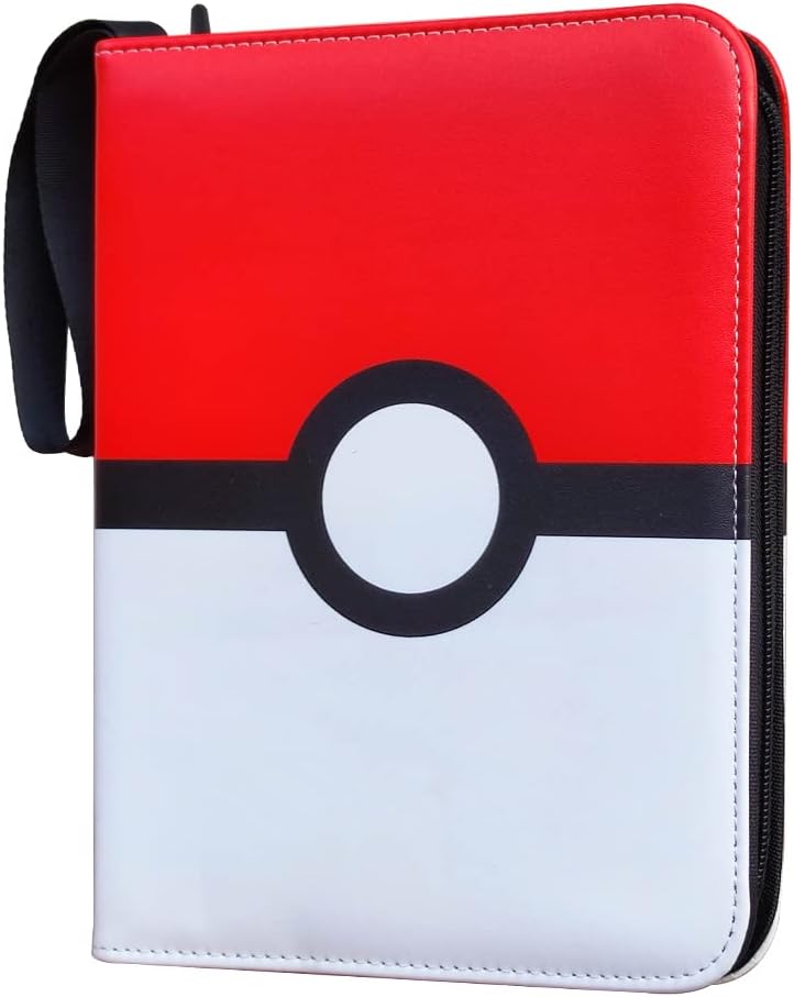 Baseball Card Binder Trading Card Albums: Fits 400 Cards with 50 Removable Sleeves Sports Games Card Protector Holder Black