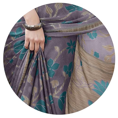 Image of MIRCHI FASHION Saree for Woman Chiffon Floral Printed | Lightweight Daily Wear Women's Sari with Unstitched Blouse Piece (Available in 20 Colors)