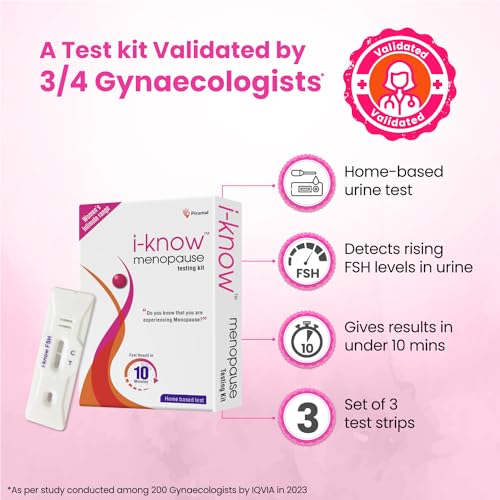 i-know Menopause testing kit | For women facing menopause symptoms like hot flashes, night sweats, mood swings | Simple home based urine test |Pack... - Image 5