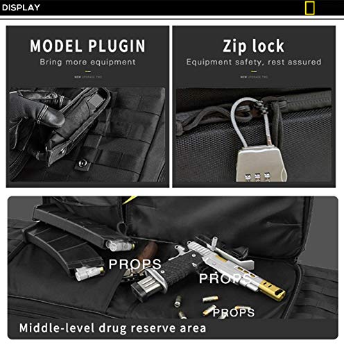 Wolfwarriorx Double Rifle Case Soft Shotgun Cases Gun Bag For Rifle Backpack Pistol Firearm Storage And Transportation For Hunting Shooting Range #TOP2