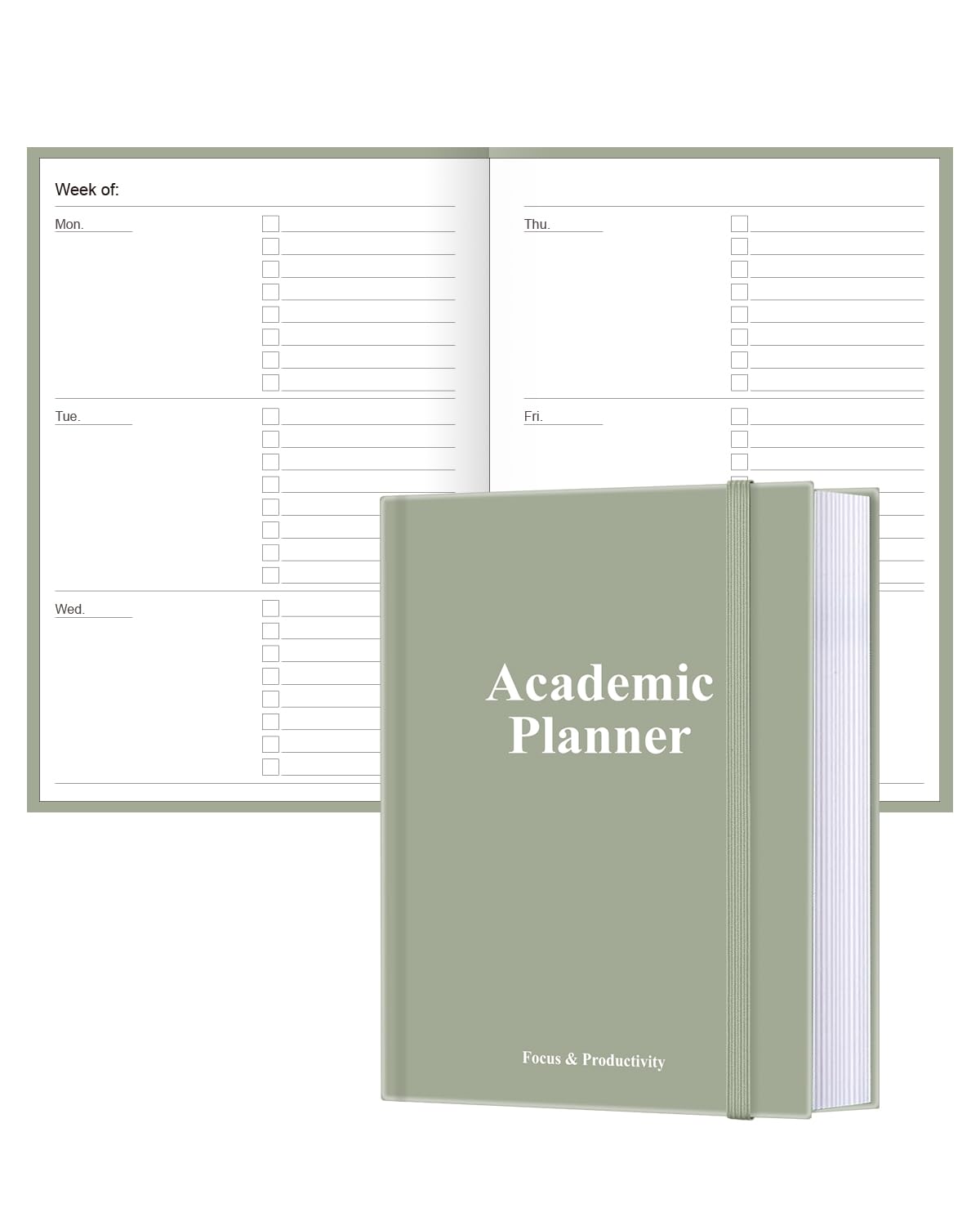 Academic Planner for 2026-2027 or Anytime – 5.8" x 8.5" Undated Weekly Student Planner For Homeschool, High School, College & Nursing Students, 200