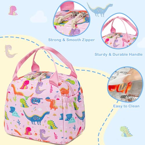 Image of CAMTOP Girls Lunch Box Kids Insulated Lunch Bag Kids Cute Lunchbox for Girls Loncheras Para Ninas