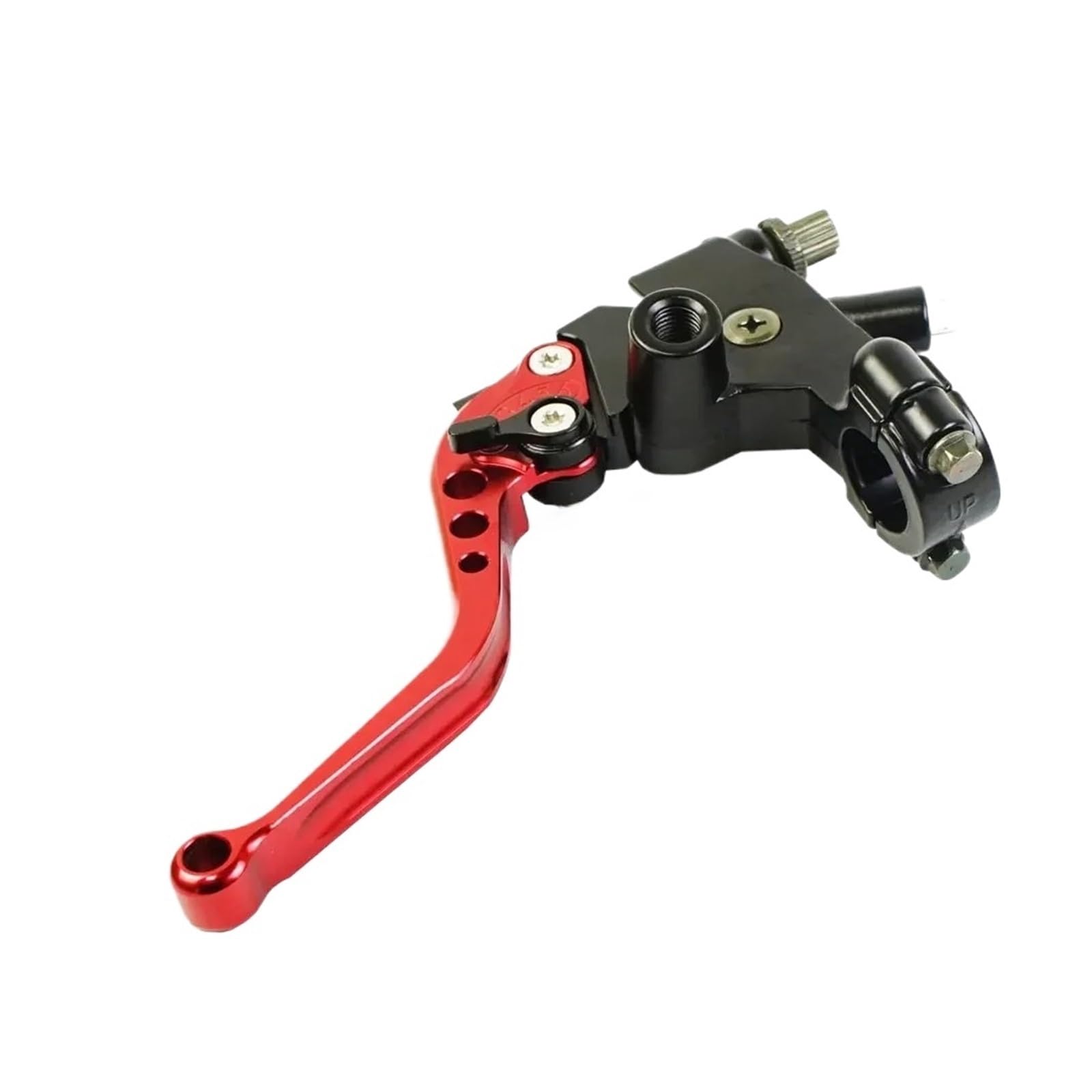 Hguvsjd 7/8" 22mm CNC Aluminum Alloy Moto Front Brake Clutch Master Cylinder Hydraulic Pump Lever Motorcycle Brake Lever(Clutch Red)