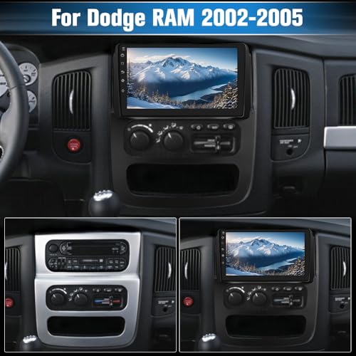 Android 13 Car Radio Stereo for Dodge RAM 2002-2005 with Wireless CarPlay Android Auto Backup Camera - Thumbnail 2