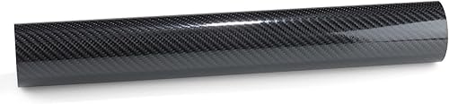 Miniatura 2 de EZAUTOWRAP - Adhesivo revestidor de vinilo muy brillante de fibra de carbono 7D prémium con juego de herramientas, lámina de calcomanía con