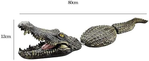 Soonhua 31.5 Inche Floating Crocodile Decoy For Pool, Pond Floating Alligator Decoy Spoof Toy Water Decoy For Goose Control, Fake Gator Decor For Swamp Lawn Pond Garden #TOP6