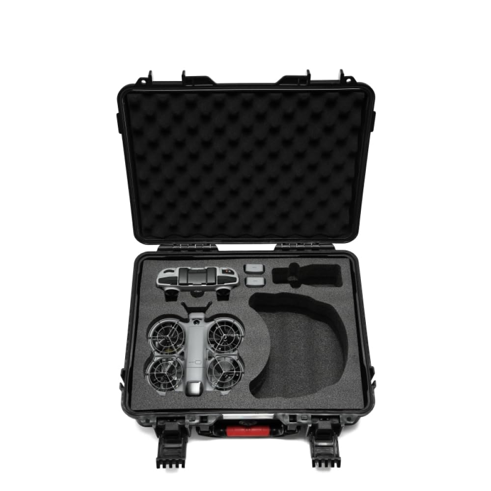 Custodia rigida ad alta capacità progettata appositamente per DJI Neo 2 - GOGGLES N3 Contenitore con rivestimento antiurto Tracolla