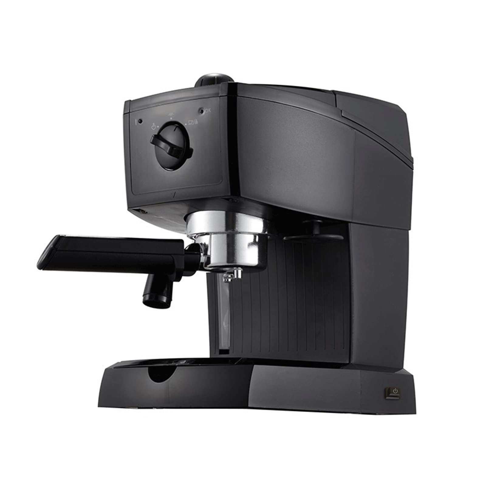 TEmkin Caffettiera Caffettiera Macchina per caffè espresso Domestica Semi-Automatica Caffettiera Pompa Macchina per il caffè (Colore : Nero, Dimensioni : UK) (Black CN)