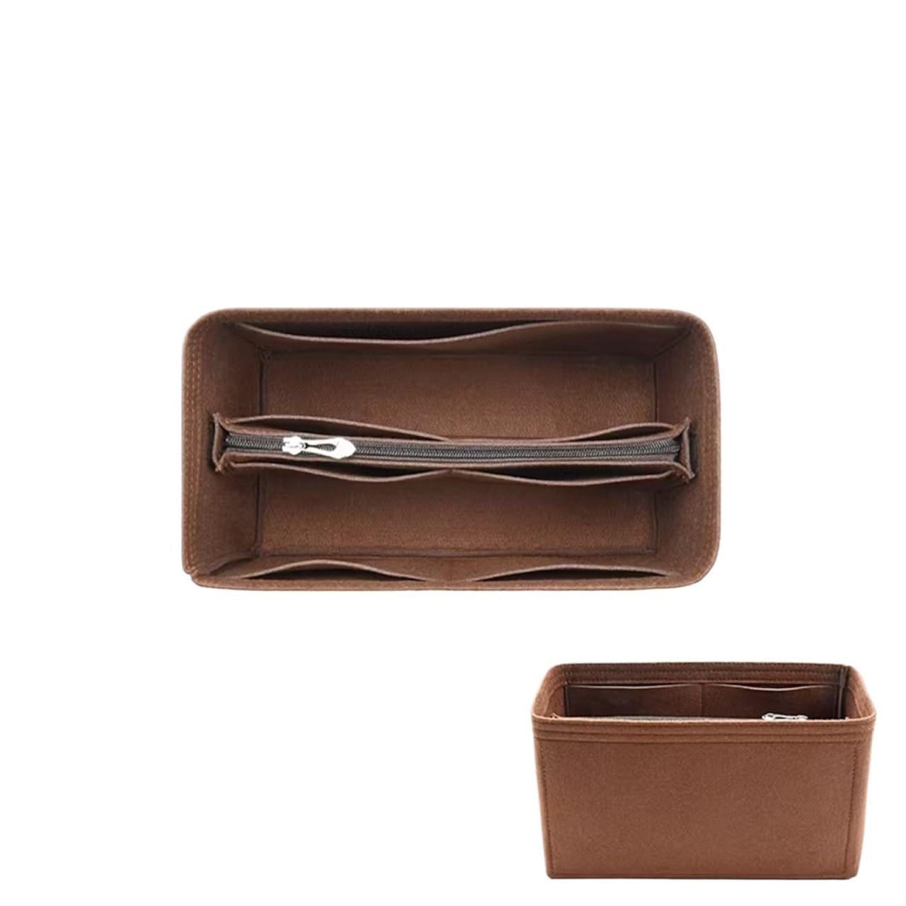 NJIEzhao Felt Handbag Insert Felt Insert Bag Organizer for 25 30 35 Flap Handbag Inner Makeup Travel Purse Storage Tote(For Speedy 25 B)