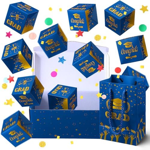 Amazon.com: Tellingyou 12 Pcs Graduation Exploding Money Present Boxes ...