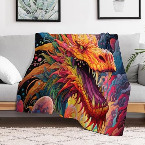 Couverture flanelle dragon contre le froid en toute saison - 3