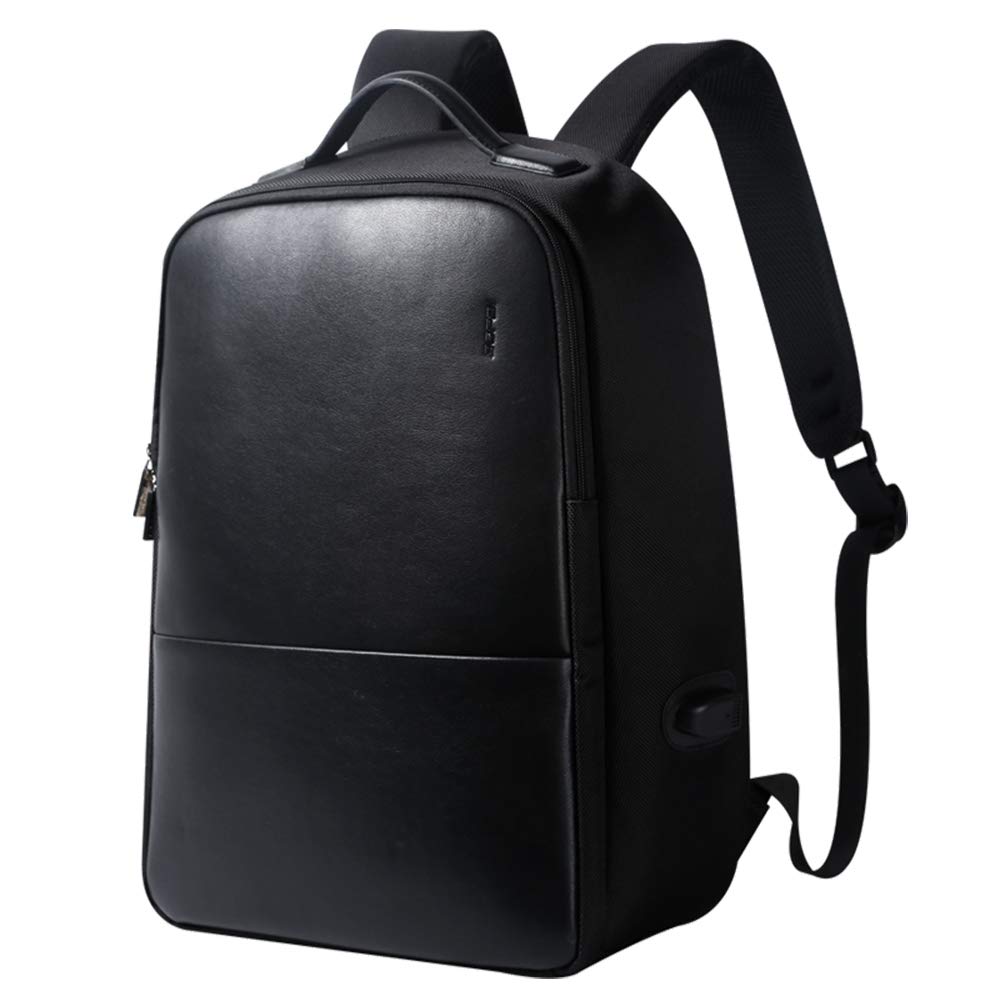 BOPAI Antifurto Zaino per Computer PC Portatile Notebook Impermeabile per Laptop Business da Uomo da 15,6 Pollici con Porta USB di Ricarica Nero