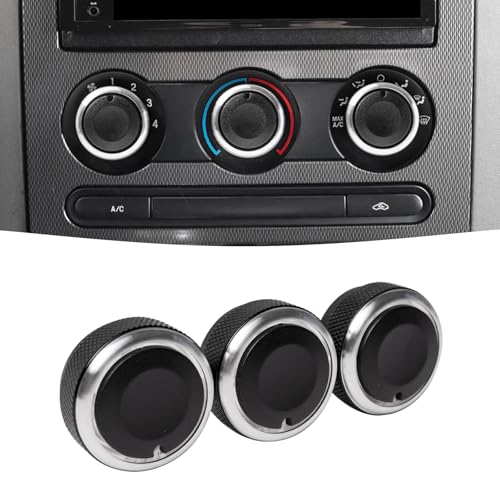 Upgrade Control Switch Knob Compatible with Ford F150 Accessories 2004 2005 2006 2007 2008 Replaces 3F2Z-18519-AA Air Conditioning Climate Control Knob Button