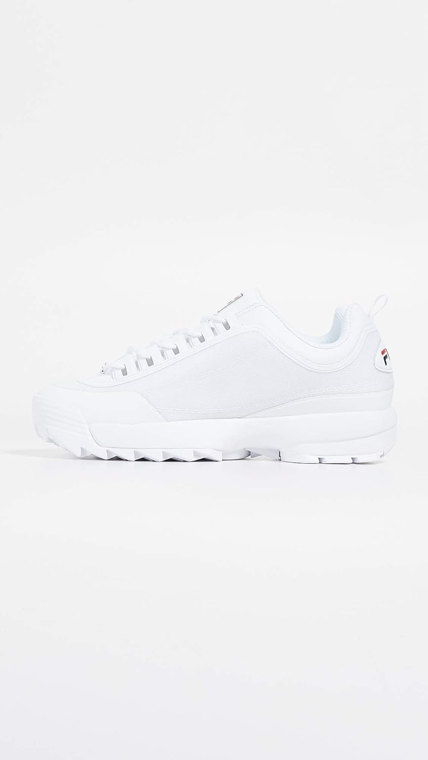 Fila Men's Disruptor II Shoes 11 White/Navy/Red