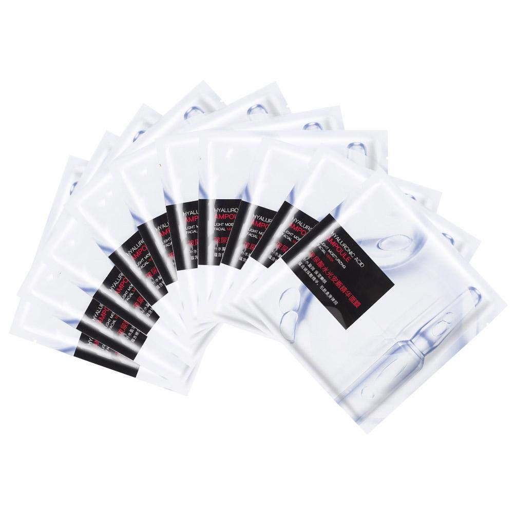 10pcs / caja de peso ligero Máscara facial hidratante conveniente, mascarilla, para hidratación hidratante instantánea