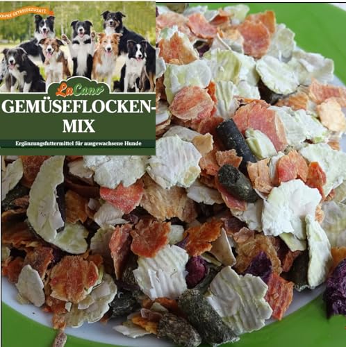 5 kg LuCano Gemüseflocken Mix für Hunde | Barf Ergänzungsfutter | Gemüsemischung | Trockengemüse