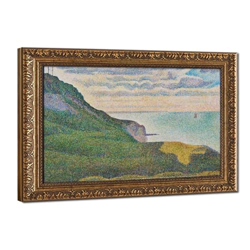 Paysage marin à Port En-bessin Seurat toile décorative pour salon