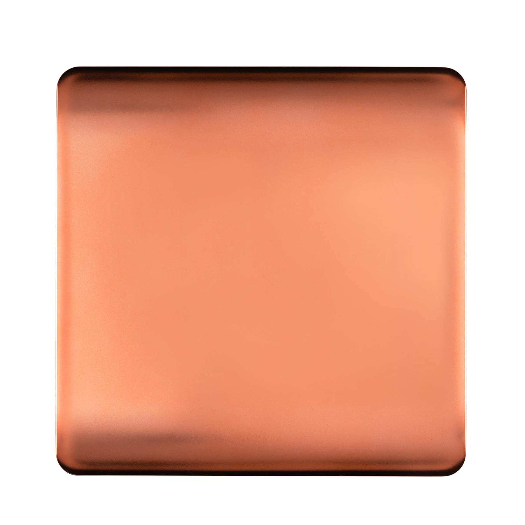 Trendi Switch Trendi 1 Gang Artistic Modern Glossy Tactile Single Blanking Plate - Copper