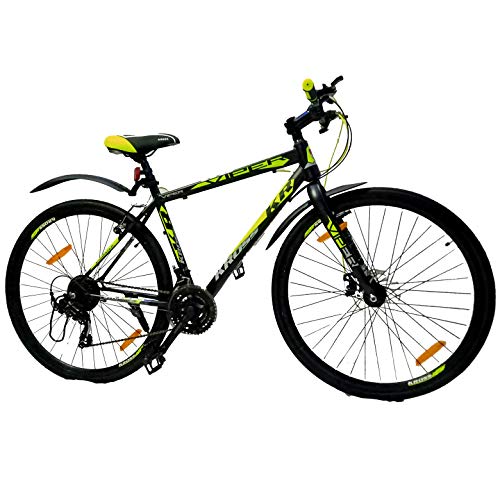 Image of KROSS Men's Viper 28T Bicycle Front Disc Brake 21 Speed Gear Men's Mountain Bike , 15+Years.