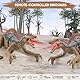 JONEG Ferngesteuerter Dinosaurier, RC Dino Roboter Geschenk für Kinder 3-8 Jahre, Realistische Spielzeug Gehbewegungen Geburtztag für Kinder
